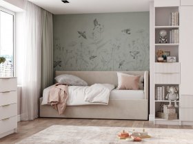 Диван-кровать Бенто (крем) в Алдане - aldan.mebel-nsk.ru | фото