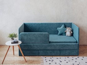 Диван-кровать Happy (бирюзовый) в Алдане - aldan.mebel-nsk.ru | фото