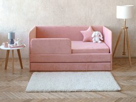 Диван-кровать Happy (коралловый) в Алдане - aldan.mebel-nsk.ru | фото