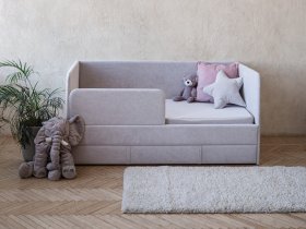 Диван-кровать Happy (светло-серый) в Алдане - aldan.mebel-nsk.ru | фото