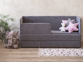 Диван-кровать Happy (темно-серый) в Алдане - aldan.mebel-nsk.ru | фото
