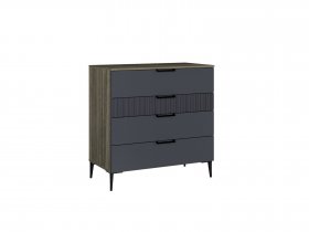 Комод 900 4ящ. Км052.0.001 Борнео (джара темная/хангва) в Алдане - aldan.mebel-nsk.ru | фото