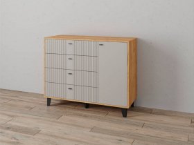 Комод «Катрин-13» (дуб крафт золотой/сантьяго софт) в Алдане - aldan.mebel-nsk.ru | фото