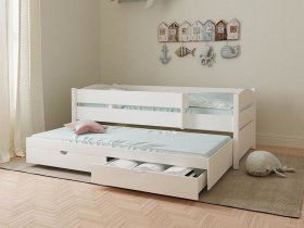 Кровать двухуровневая с ящиками «Лапландия» в Алдане - aldan.mebel-nsk.ru | фото