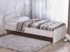 Кровать односпальная 80 с низкой спинкой (ясень шимо светлый) в Алдане - aldan.mebel-nsk.ru | фото