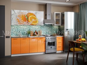 Кухонный гарнитур Апельсин в Алдане - aldan.mebel-nsk.ru | фото