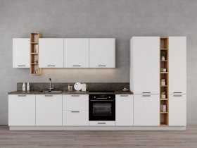 Модульная кухня Фортуна (белый) в Алдане - aldan.mebel-nsk.ru | фото