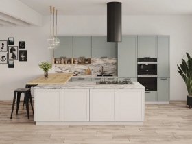 Модульная кухня Перо 3,4м (оазис) в Алдане - aldan.mebel-nsk.ru | фото