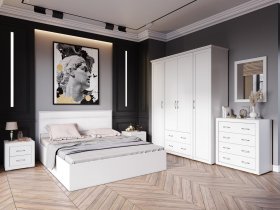 Модульная спальня Леньяна в Алдане - aldan.mebel-nsk.ru | фото