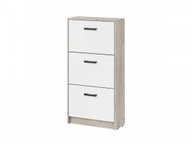 Обувница ОБ-3 Вега (дуб крафт серый/белый) в Алдане - aldan.mebel-nsk.ru | фото
